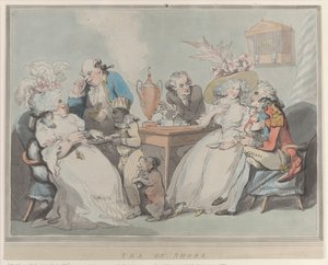 Thee aan de kust, 1785-94 door Thomas Rowlandson