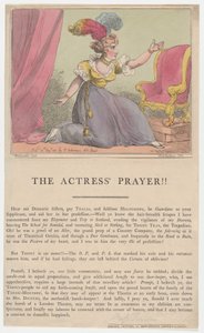 Het gebed van de actrice!!, 10 augustus 1801