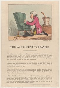 Het Gebed van de Apotheker!!, 30 juli 1801 door Thomas Rowlandson