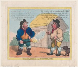 De zegeningen van partnerschap, 28 juli 1805 door Thomas Rowlandson