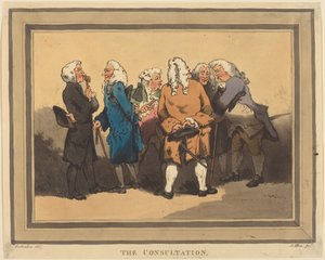 De raadpleging door Thomas Rowlandson