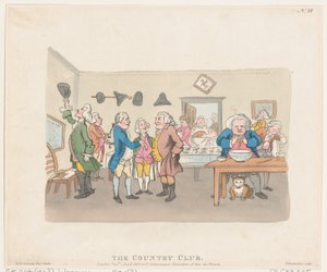 De Country Club, 7 april 1803 door Thomas Rowlandson