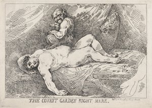 De Covent Garden Nachtmerrie door Thomas Rowlandson