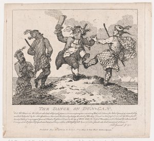 De dans op Dun-Can Picturesque Beauties of Boswell, Part the Second, 15 mei 1786 door Thomas Rowlandson