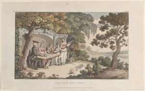 De Schone Berouwvolle, uit The Vicar of Wakefield, 1 mei 1817 door Thomas Rowlandson