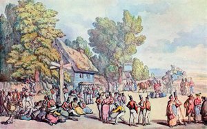 De Falmouth Weg, laat 18e-begin 19e eeuw, 1929 door Thomas Rowlandson