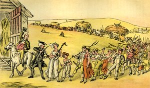 Het oogstfeest door Thomas Rowlandson