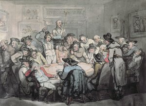 De Hazard-kamer door Thomas Rowlandson
