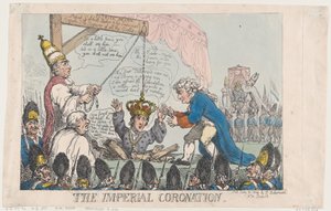 De keizerlijke kroning, 31 juli 1804 door Thomas Rowlandson