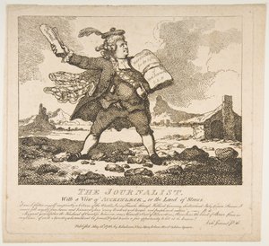 De journalist, met een uitzicht op Auckinleck of het land van stenen schilderachtige schoonheid, 15 mei 1786