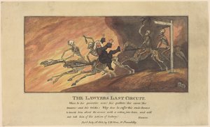 De laatste ronde van de advocaten door Thomas Rowlandson