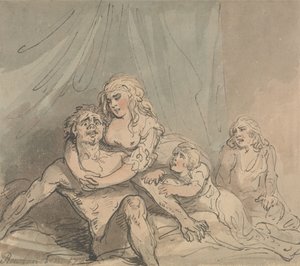 De Maniac door Thomas Rowlandson