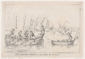 De Moderne Egbert, of De Koning der Koningen, 8 januari 1789 door Thomas Rowlandson