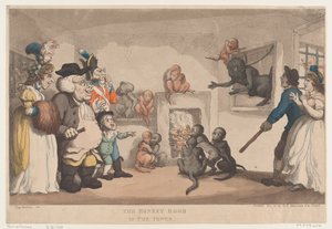 De apenkamer in de toren, 20 december 1799 door Thomas Rowlandson