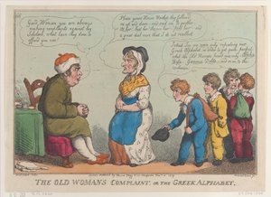 De klacht van de oude vrouw, of het Griekse alfabet