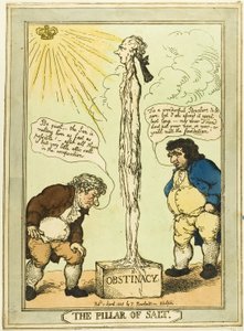 De zoutpilaar door Thomas Rowlandson