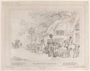 Het Postpaard uit Het Leven van een Renpaard, of De Hoogmoedige Renner door Thomas Rowlandson
