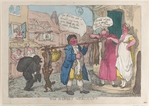 De konijnenhandelaar, 1810 door Thomas Rowlandson
