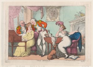 De Rivalen door Thomas Rowlandson