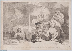 De trieste ontdekking van de onbehouwen leerling door Thomas Rowlandson