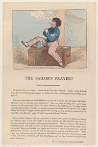 Het gebed van de zeeman!!, 12 september 1801 door Thomas Rowlandson