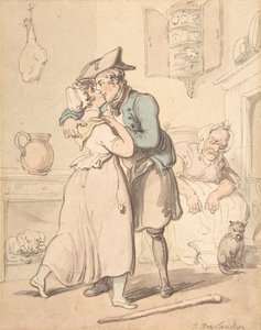 De Terugkeer van de Matroos van Actieve Dienst, 1780-1827 door Thomas Rowlandson