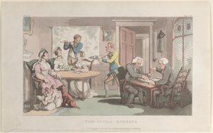 De sociale avond, uit The Vicar of Wakefield, 1 mei 1817