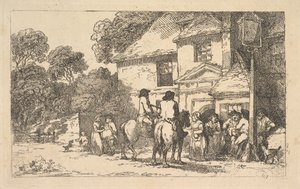 De Drie Hoefijzers, een herberg langs de weg, 18 december 1787