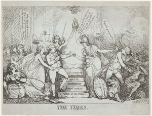 The Times, december 1788 door Thomas Rowlandson