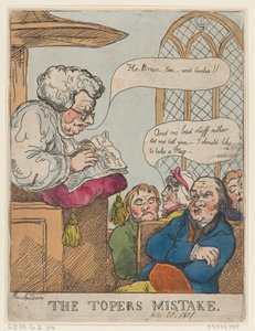 De Vergissing van de Dronkaard, 20 juli 1801 door Thomas Rowlandson