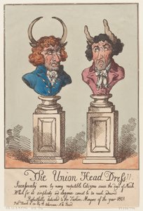 Het Unie-hoofddeksel door Thomas Rowlandson