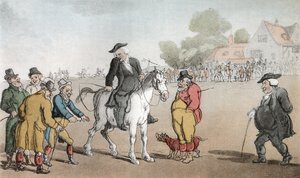 De dominee verkoopt zijn paard, illustratie uit 