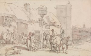 De Woolpack Inn door Thomas Rowlandson