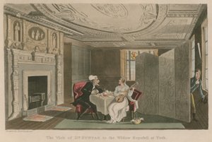 Het bezoek van Dr. Syntax aan de Weduwe Hopefull in York door Thomas Rowlandson