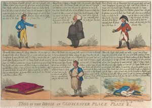 Dit is het Huis in Gloucester Place, Plaat 2, 26 mei 1809