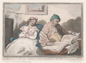 Het zijn niet Alleen Antiek die het Oog kunnen Plezieren, of Smaken Verschillen, 20 november 1786 door Thomas Rowlandson