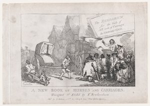 Titelpagina: Een nieuw boek van paarden en rijtuigen, of, De Rhedarium voor de verkoop van alle soorten..., 1784