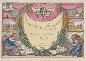 Titelpagina, Het karikatuurmagazine door G. M. Woodward, Vol. 4, 1809 door Thomas Rowlandson