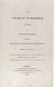 Titelpagina, uit The Vicar of Wakefield, 1817
