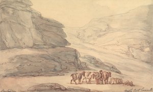 Valley of Stones, Lynton, Devon door Thomas Rowlandson