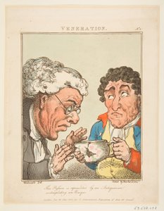 Verering Le Brun Travested, of Karikaturen van de Passies, 21 januari 1800 door Thomas Rowlandson