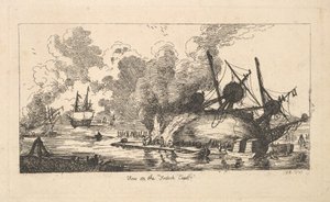 Uitzicht op de Franse kust, 1787