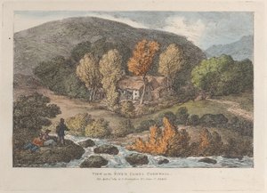 Uitzicht op de rivier de Camel, Cornwall door Thomas Rowlandson
