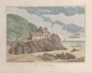 West Loo, Cornwall door Thomas Rowlandson