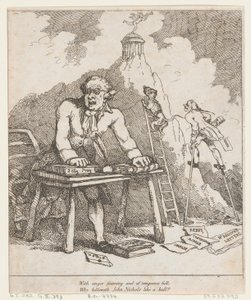 Met Woede Schuimend..., uit Welwillende Epistel, 1790 door Thomas Rowlandson