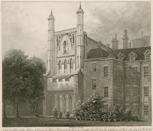 Noordoostelijk uitzicht op het Lagerhuis naar een tekening van Thomas Sandby RA