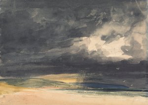 Een storm aan de kust door Thomas Shotter Boys