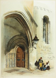 Deur, Tempel, frontispice voor Original Views of London as It Is