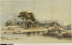 Omgeving van Windsor Castle door Thomas Shotter Boys