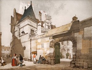 Hotel Cluny, exterieur van de binnenplaats